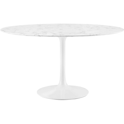 Modway Furniture Lippa 54 inch Round Faux Marble Dining Table by Modway, 848387013721, EEI-1132