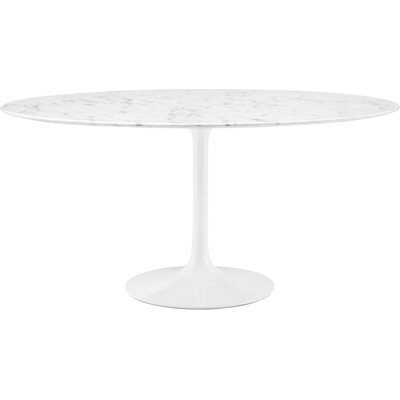 Modway Furniture Lippa 60 inch Round Faux Marble Dining Table by Modway, 848387013738, EEI-1133