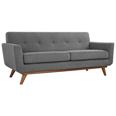 Modway Furniture EEI-1179-GRY Engage Upholstered Loveseat In Expectation Gray