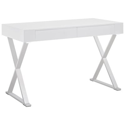 Modway Furniture Desks, Whitesnow, Complete Vanity Sets, Computer Desks, 848387017606, EEI-1183-WHI