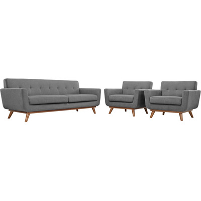 Modway Furniture Engage Armchairs and Sofa Set of 3 by Modway, 848387024635, EEI-1345