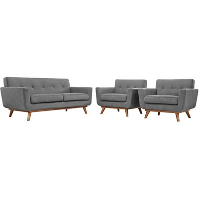 Modway Furniture Engage Armchairs and Loveseat Set of 3 by Modway, 848387024826, EEI-1347