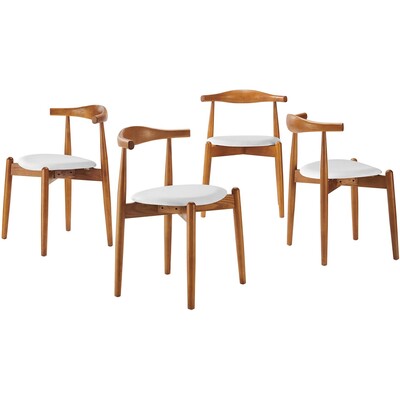 Modway Furniture Stalwart Dining Side Chairs Set of 4 by Modway, 848387027162, EEI-1378