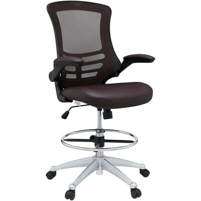 Modway Furniture Attainment Vinyl Drafting Chair by Modway, 848387029364, EEI-1422