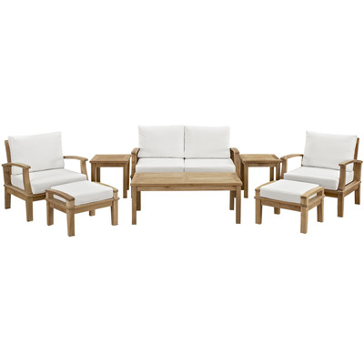 Modway Furniture Marina 8 Piece Outdoor Patio Teak Set by Modway, 889654141914, EEI-1471