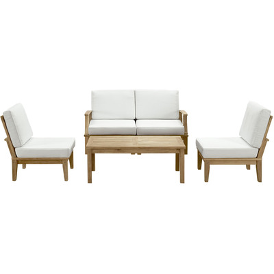Modway Furniture Marina 5 Piece Outdoor Patio Teak Set by Modway, 889654141945, EEI-1477