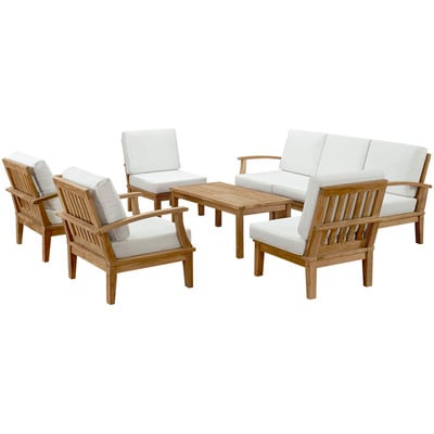 Modway Furniture Marina 8 Piece Outdoor Patio Teak Set by Modway, 889654141952, EEI-1479