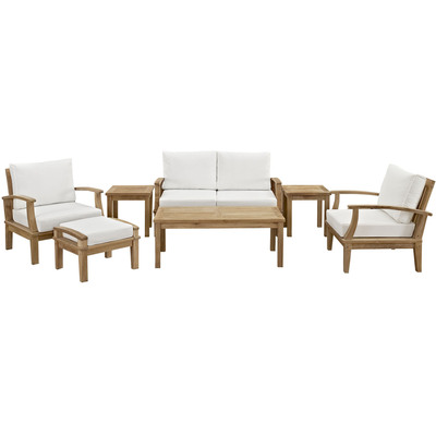 Modway Furniture Marina 7 Piece Outdoor Patio Teak Set by Modway, 889654141990, EEI-1486