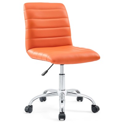 Modway Furniture EEI-1532-ORA Ripple Armless Mid Back Office Chair In Orange