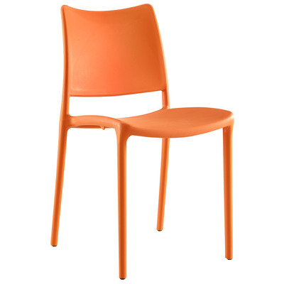 Modway Furniture Dining Room Chairs, Gold,Orange, Side Chair, Stackable, Gold,OCHRE,Orange, Dining Chairs, 848387081829, EEI-1703-ORA