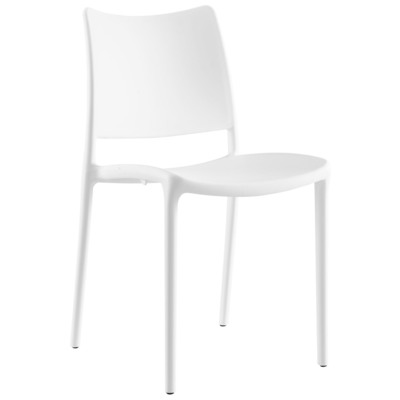 Modway Furniture Dining Room Chairs, White,snow, Side Chair, Stackable, White,Ivory, Dining Chairs, 848387081843, EEI-1703-WHI