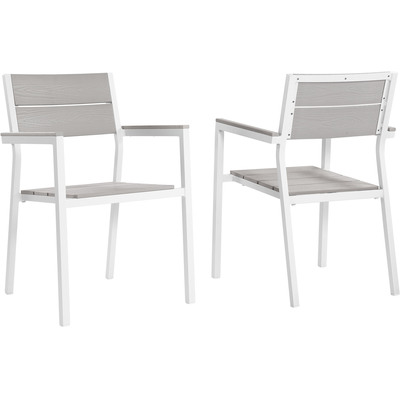 Modway Furniture Maine Outdoor Patio Dining Armchair Set of 2 by Modway, 889654004004, EEI-1739