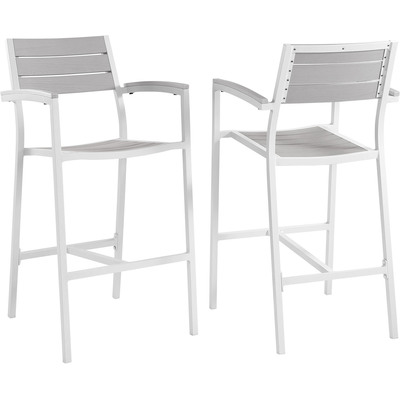 Modway Furniture Maine Outdoor Patio Bar Stool Set of 2 by Modway, 889654004011, EEI-1740