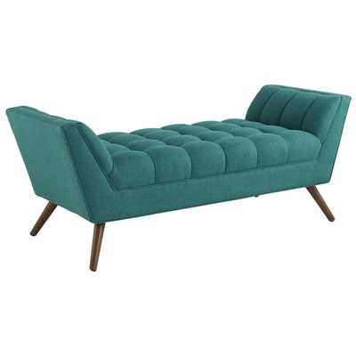 Modway Furniture Ottomans and Benches, Blue,navy,teal,turquiose,indigo,aqua,SeafoamGreen,emerald,teal, Benches and Stools, 889654111955, EEI-1789-TEA