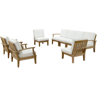 Modway Furniture Marina 8 Piece Outdoor Patio Teak Set by Modway, 889654142089, EEI-1817