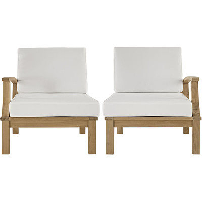 Modway Furniture Marina 2 Piece Outdoor Patio Teak Set by Modway, 889654142188, EEI-1822