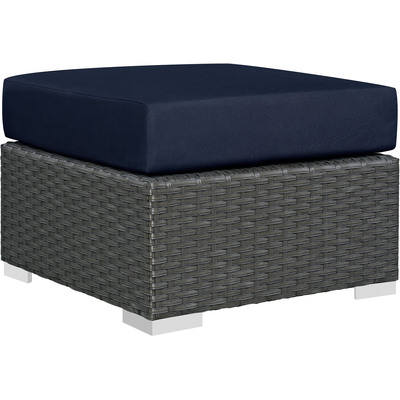 Modway Furniture Sojourn Outdoor Patio Sunbrella® Ottoman by Modway, 889654025184, EEI-1855
