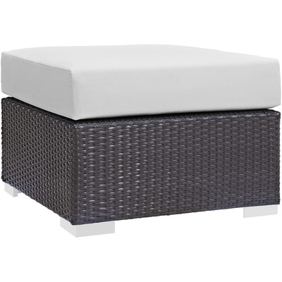 Modway Furniture Convene Outdoor Patio Fabric Square Ottoman by Modway, 889654026846, EEI-1911
