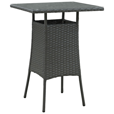 Modway Furniture EEI-1958-CHC Sojourn Small Outdoor Patio Bar Table In Chocolate