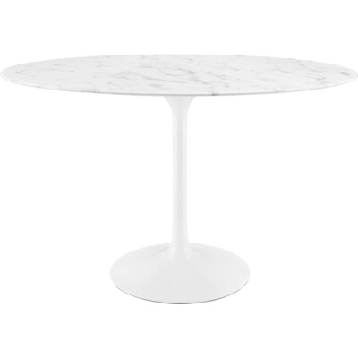 Modway Furniture Lippa 48 inch Oval Faux Marble Dining Table by Modway, 889654032199, EEI-2021