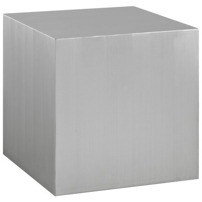Modway Furniture EEI-2097-SLV Cast Stainless Steel Side Table In Silver
