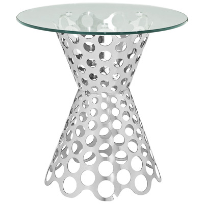 Modway Furniture Accent Tables, Glass Tables,glassAccent Tables,accentSide Tables,side, Tables, 889654039792, EEI-2106-SLV