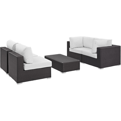 Modway Furniture Convene 5 Piece Outdoor Patio Sectional Set by Modway, 889654044864, EEI-2163