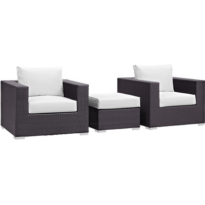 Modway Furniture Convene 3 Piece Outdoor Patio Sofa Set by Modway, 889654045618, EEI-2174