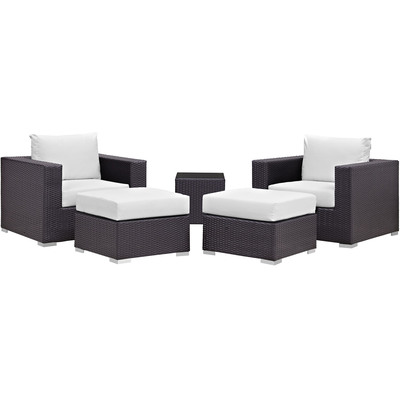 Modway Furniture Convene 5 Piece Outdoor Patio Sectional Set by Modway, 889654060505, EEI-2201