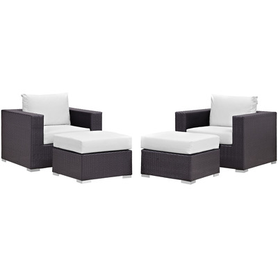 Modway Furniture Convene 4 Piece Outdoor Patio Sectional Set by Modway, 889654060574, EEI-2202