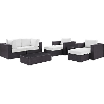 Modway Furniture Convene 8 Piece Outdoor Patio Sectional Set by Modway, 889654060857, EEI-2206