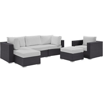 Modway Furniture Convene 6 Piece Outdoor Patio Sectional Set by Modway, 889654060925, EEI-2207