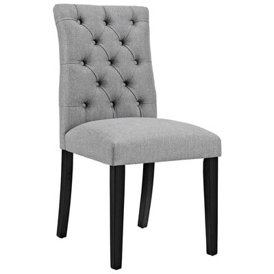 Modway Furniture EEI-2231-LGR Duchess Fabric Dining Chair In Light Gray