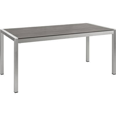 Modway Furniture Shore Outdoor Patio Aluminum Dining Table by Modway, 889654064763, EEI-2251