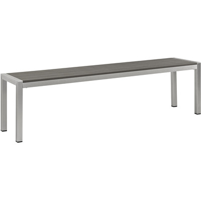 Modway Furniture Shore Outdoor Patio Aluminum Bench by Modway, 889654064770, EEI-2252