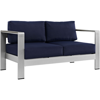 Modway Furniture Shore Outdoor Patio Aluminum Loveseat by Modway, 889654065081, EEI-2267