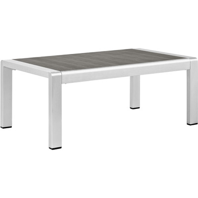 Modway Furniture Shore Outdoor Patio Aluminum Coffee Table by Modway, 889654065111, EEI-2268
