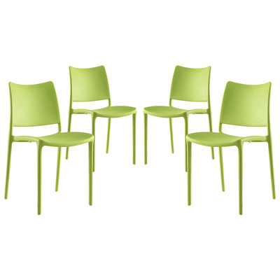 Modway Furniture EEI-2425-GRN-SET Hipster Dining Side Chair Set Of 4 In Green