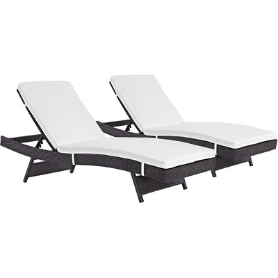 Modway Furniture Convene Outdoor Patio Chaise Set of 2 by Modway, 889654078340, EEI-2428