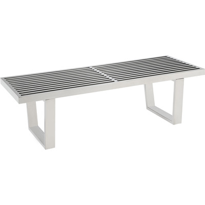 Modway Furniture Sauna 4' Stainless Steel Bench by Modway, 848387006921, EEI-247
