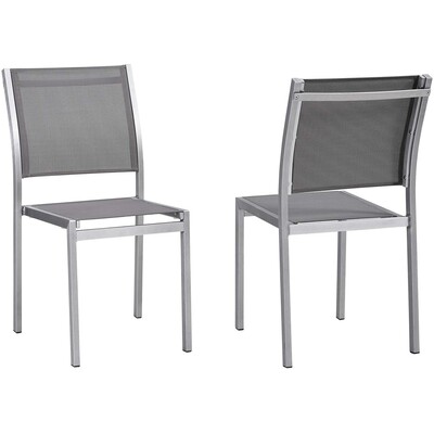 Modway Furniture Shore Outdoor Patio Aluminum Side Chair Set of 2 by Modway, 889654137481, EEI-2585