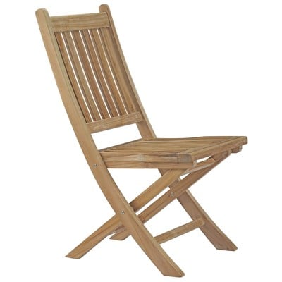 Modway Furniture EEI-2702-NAT Marina Outdoor Patio Teak Folding Chair In Natural