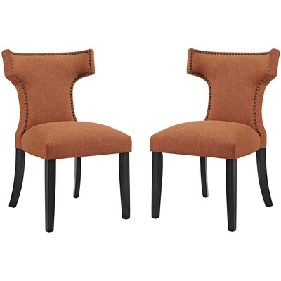 Modway Furniture Curve Fabric Dining Side Chair Set of 2 by Modway, 889654100959, EEI-2741