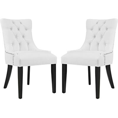 Modway Furniture Regent Vinyl Dining Side Chair Set of 2 by Modway, 889654101666, EEI-2742