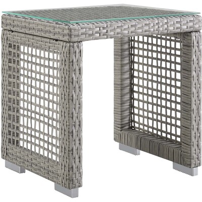 Modway Furniture Aura Outdoor Patio Wicker Rattan Side Table by Modway, 889654118572, EEI-2922