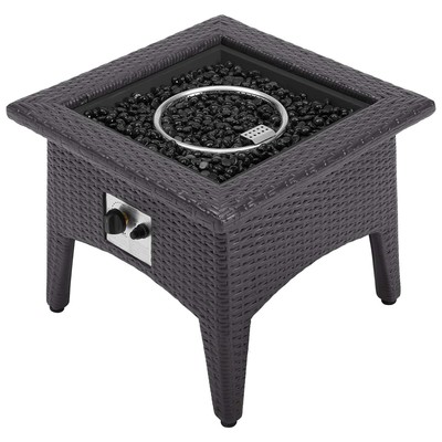 Modway Furniture Vivacity Outdoor Patio Fire Pit Table In Espresso EEI-2990-EXP
