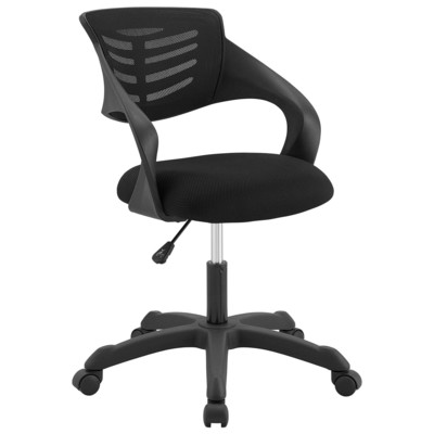 Modway Furniture Office Chairs, black ebony, Drafting Chair, Lumbar Support,Swivel, Nylon, Black, Office Chairs, 889654122715, EEI-3041-BLK