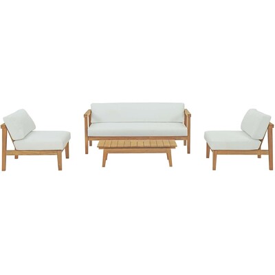 Modway Furniture Bayport 4 Piece Outdoor Patio Teak Set by Modway, 889654131229, EEI-3107