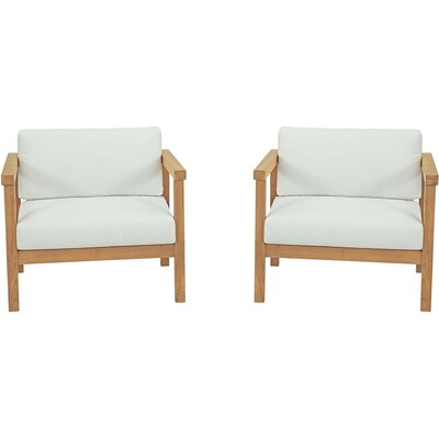 Modway Furniture Bayport 2 Piece Outdoor Patio Teak Set by Modway, 889654131236, EEI-3108