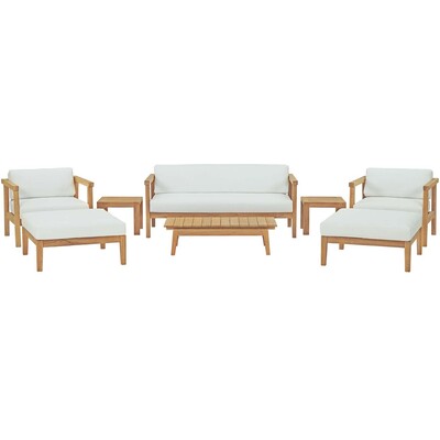 Modway Furniture Bayport 8 Piece Outdoor Patio Teak Set by Modway, 889654131250, EEI-3110